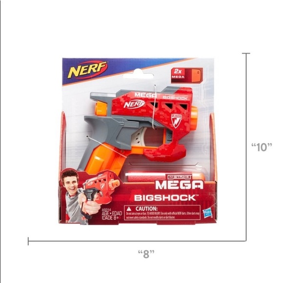 Nerf N-Strike Mega BigShock Blaster Includes 2 Official Nerf Mega Whistler Darts - Picture 7 of 7